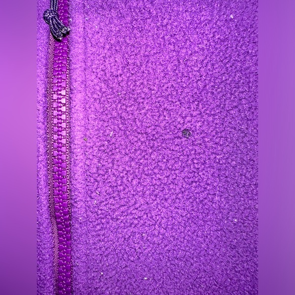 North Face purple full zip fleece jacket size L - Picture 8 of 10